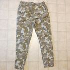 Airwalk Pants Mens S p Cargo Baggy Fit Jogger Khaki Camo Stretch Drawstring