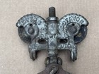 Vtg Antique Myers Stay-on Barn Door Trolley Cast Iron Hardware Good Condition