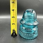 Vtg Hemingray- 19 Signal Insulator- Aqua Blue Glass- Made In Usa- Free Ship
