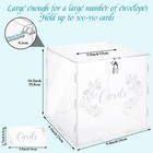 Clear Acrylic Wedding Card Box Lock Slot Large Envelope Holder Cash Party
