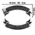 Custom Embroidered Top And Bottom Rocker Ribbon Patch Biker Mc Badge 14   e 