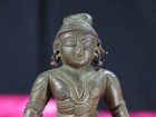 Indian Old Bronze Male God Statue Hindu Metalwork Collectible Used
