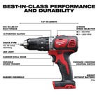 Milwaukee M18 Li-ion Cordless Power Tool Set  6 Tools  2 Batteries  Model 