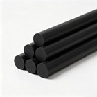 Black Peek Rod     Round Bar Cut To Size Polyether Ether Ketone Plastic Id10-50mm