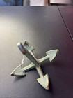 Ship Anchor Sculpture Shelf Sitter Paperweight Verdigris Patina Cast Iron 5 In
