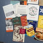 Vintage Lot Cookbooks Recipe Cards Clippings Advertising Ephemera 1900 To 1970s
