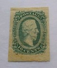 Confederate States Csa Green 10 C Stamp-1863 Jefferson Davis Original Gum  id6