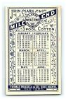 1880s Clark s Mile End Spool Cotton Pocket Calendar Girl Fruit Hat   Dress