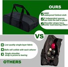 Upgraded Bocce Ball Carry Bag With 8 Compartments 17  9inch Heavy Duty Bocce