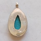 Very Rare Ancient Victorian Amulet Pendant Engraved Amazing With Stone Authentic