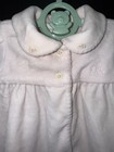 Ralph Lauren Baby Girl Velour Vintage-inspired Embroidered Button Up Dress 3m