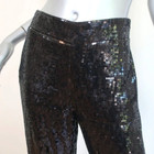 Alice   Olivia Racquel Sequin Wide Leg Pants Black Size 4