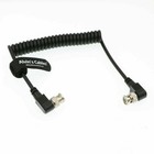 For Blackmagic Bmcc Video Rg179 Hd Sdi Bnc Right Angle Male Coaxial Coiled Cable