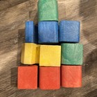Vintage Mattel 1971 Educational Learning Numbers Blocks Red Yellow Blue Green