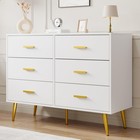 6 Drawer Dresser For Bedroom  Modern Chest Of Drawers  41 7 w Storage Organizer