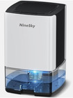 Small Dehumidifier For Bedroom Office  White  30oz Water Tank  300 Sq ft  White