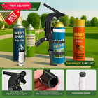 Newfly Spray Can Extension Pole Adaptor  Adjustable Bracket Sprayer Black