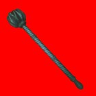 Antique Indo Persian Turkish Ottoman Islamic Wooden Mace Carved Gurj Gota Rare 