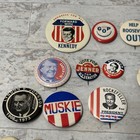 Huge Lot 40 Vintage Political Campaign Buttons Pins Pinbacks Presidential Local