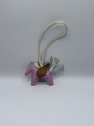Herm  s Milo Lambskin Grigri Rodeo Pegase Bag Charm Pink