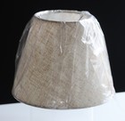 Linen Empire Lamp Shade Light Beige Textured Fabric 9  Bottom 5  Top 7  High New
