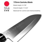 Japanese Santoku  7 Inch Chef Kitchen Knife High-carbon Steel Sharp Made Injapan