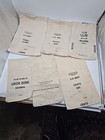 Lot Of 6 Vintage Canvas Bank Money Bags  1979 U S Denver Mint Dollars   Cents