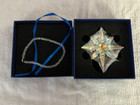 Swarovski Crystal Frozen Christmas Ornament   5286457 W Crystal Hanger Bnib 2017