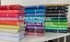 Tulle Fabric Bolt 54 x40 Yards Wedding Bridal Party Favor Decoration Tutu Craft