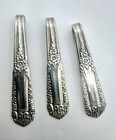 Lot Of 3 Vintage Antique Sterling Silver Art Deco nouveau Spoon Handle Pendants 