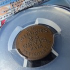 Miller   s Hair Invigorator Ny Civil War Token Cwt Copper Pcgs Au58
