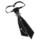 Ties For Women With Removable Crystal  Pre-tied Necktie For Party Black