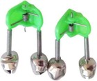 50 Pcs Plastic Fishing Bells Clips Fishing Rod Alarm With Dual Alert Bells