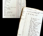 1858-1859 Antique Accounting Ledger Olmstead   Lathrop