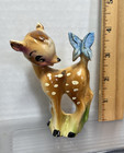 Vintage Walt Disney Productions Bambi With Butterfly Figurine