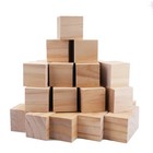 Tosnail 30 Pack 2 Inches Unfinished Wooden Cubes Blocks - Great 2 Inch 