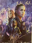 Annihilation Signed Autographed Movie Poster  3 Autos  Coa - Free Shipping