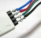 4-pin Rgb Extension Connector Wire Cable Cord For 3528 5050 Rgb Led Strip Light