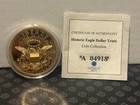 Historic Eagle Dollar Trials 1849 Double Eagle 24k Gold-plated Coa American Mint