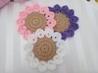 Crochet Coaster Flower Arrangement Set