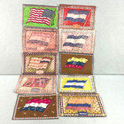 Tobacco Flannel Felt Flags Usa  Netherlands  Orange Free State   More Lot Of 10