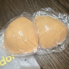 Niidor Triangle Bra Cup Pads Beige Adhesive Inserts With Storage Bag