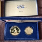 1986-s Us Mint Statue Of Liberty Proof Two-coin Set With Box And Coa Ogp