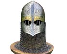 Medieval Viking Helmet Knight Larp Sca Battle Wearable Helmet With Chain Mail