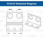 Tl39b-2 Hydraulic Quick Release Coupling 1 2   Npt Double Break-away Bracket Set
