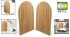 Elegant Black Metal Bookends - Sturdy  Rust-proof    Non-slip Design - Set Of 2