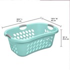 Sterilite 6 Pack Laundry Basket  Plastic Clothes Hamper  Ultra Hiphold  Aqua