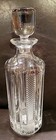 Bohemian Crystal Choker Decanter 750ml     Elegant Cut Glass Liquor Bottle