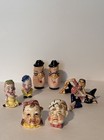 Vintage Kitschy Kooky Figural Character  Salt   Pepper Shakers