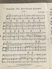 1949 Rudolph The Red-nosed Reindeer Christmas Sheet Music By Johnny Marks